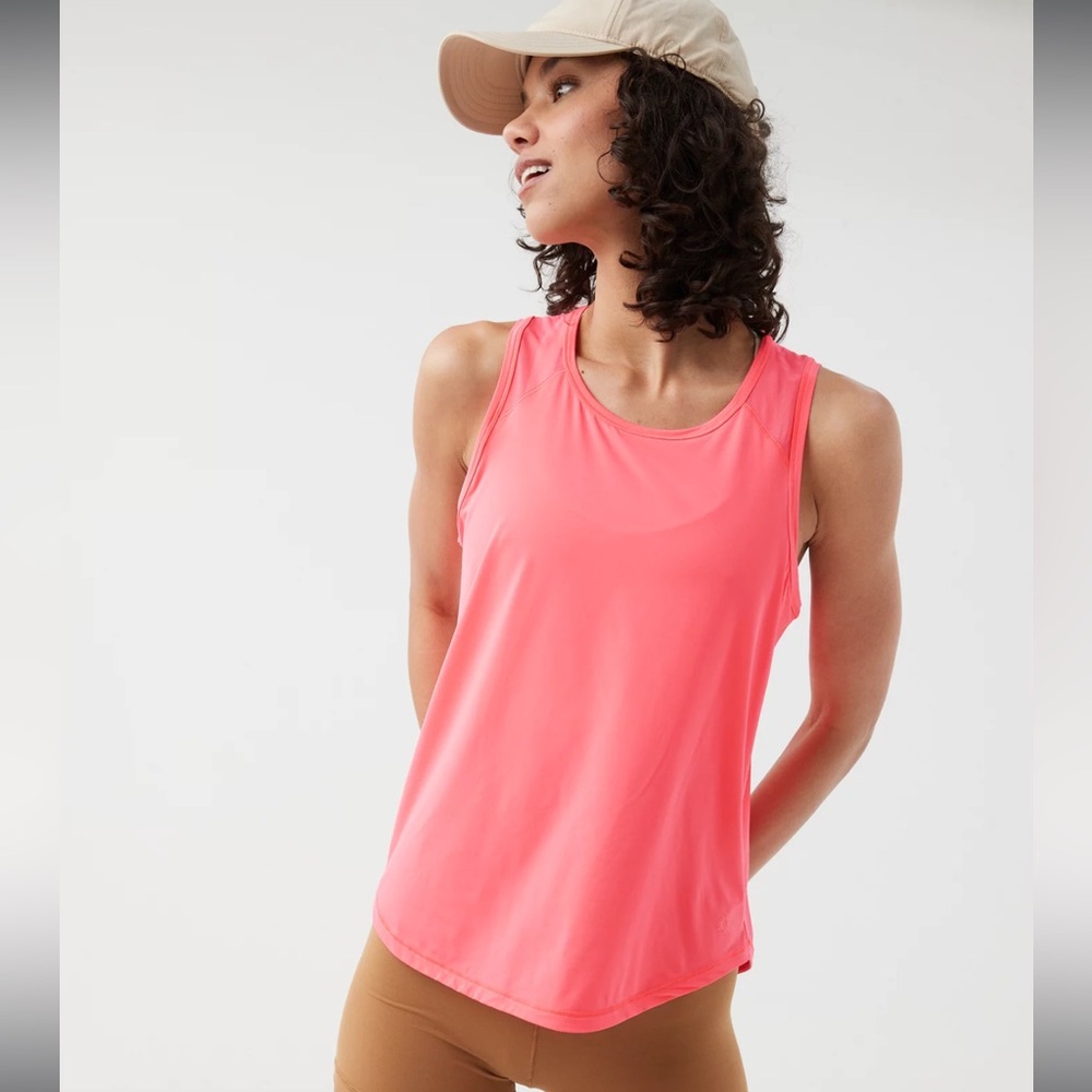 Aerie offline Women's Sleeveless active Tops - XL Coral and L brown